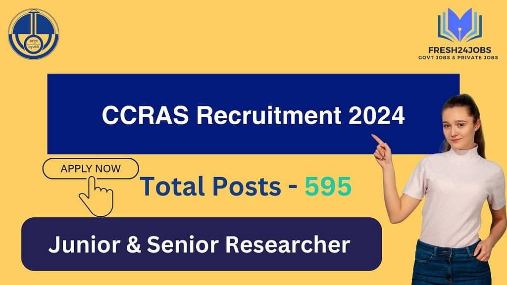 CCRAS Recruitment 2024
