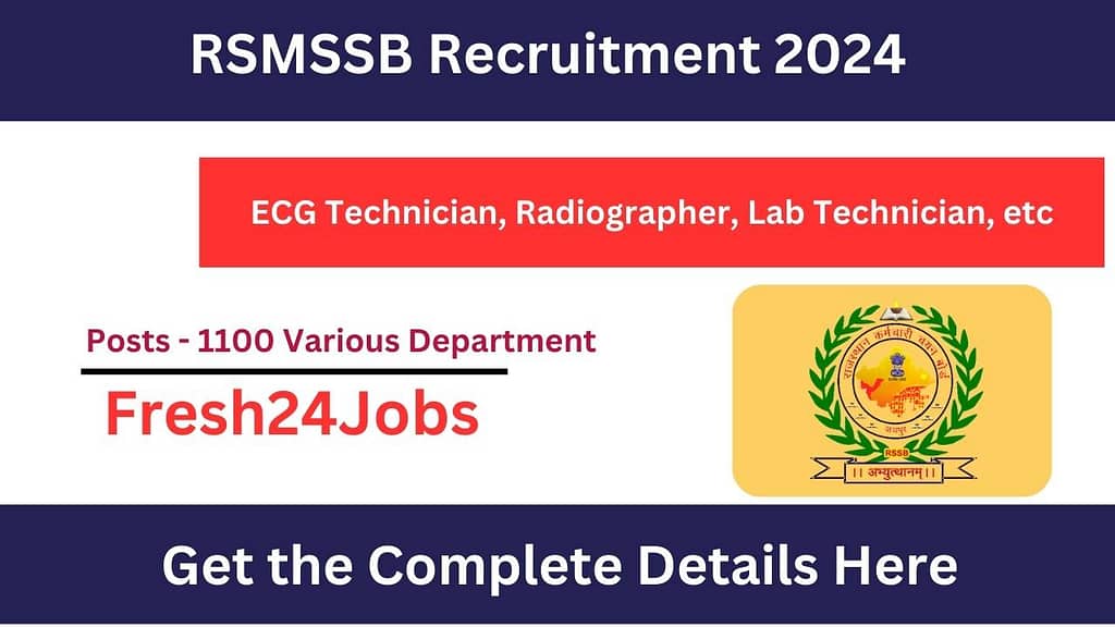 RSMSSB Recruitment 2024