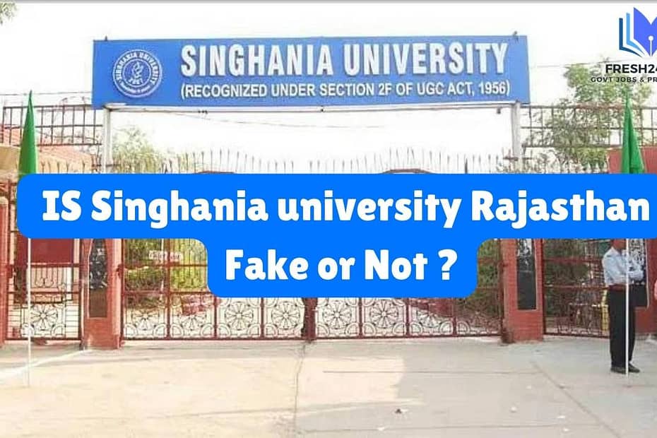 Is Singhania University fake