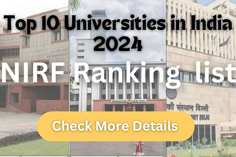 Top 10 Universities in India 2024