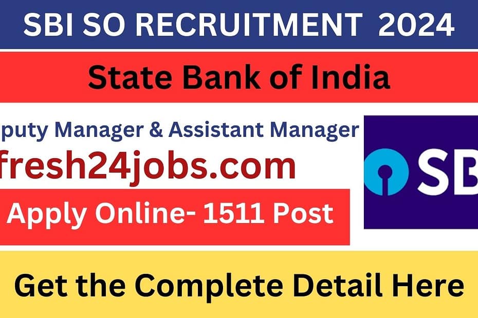 SBI SO RECRUITMENT 2024