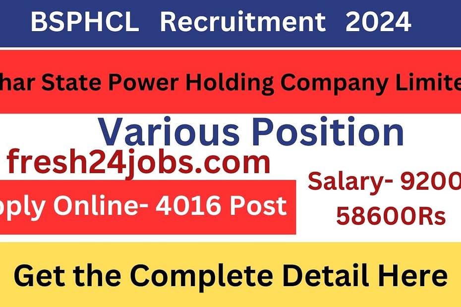 BSPHCL RECRUITMENT 2024